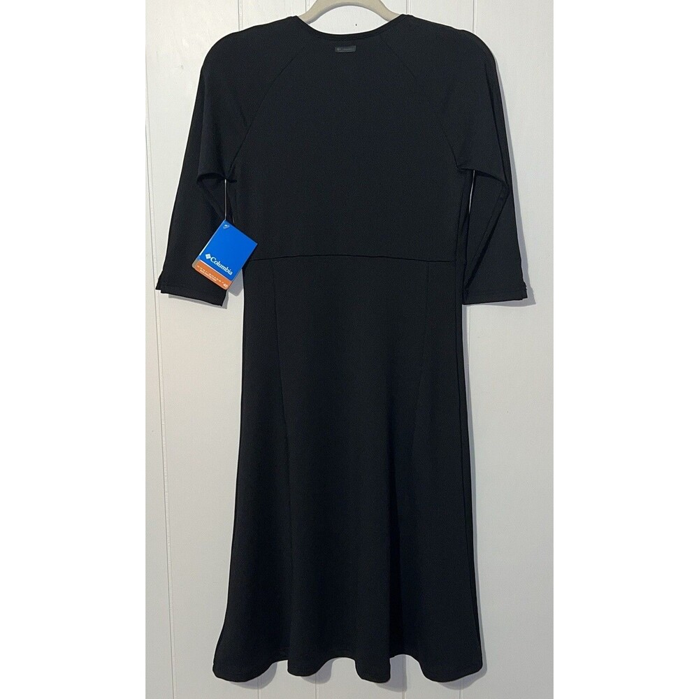 Columbia Dress Timeless Travel Black Pullover 3/4 sleeve - Size Small - NWT - Picture 2 of 5